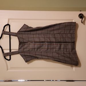 XL Plad checkered mini dress romper